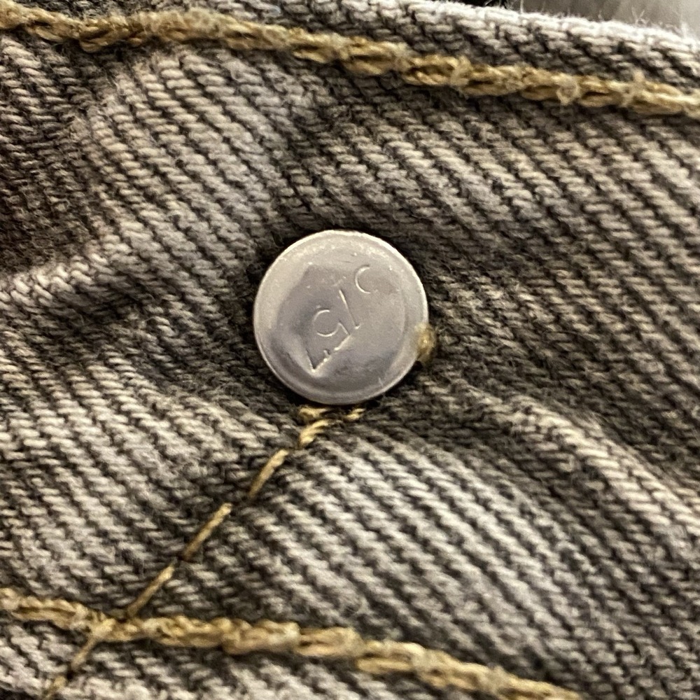 Levi 501 Original Fit Gray Wash Men's 32 Straight Leg Denim Button Fly Distress* - Picture 5 of 16
